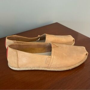 TOMS x Clare V Classic in Honey Leather, Size 9.5